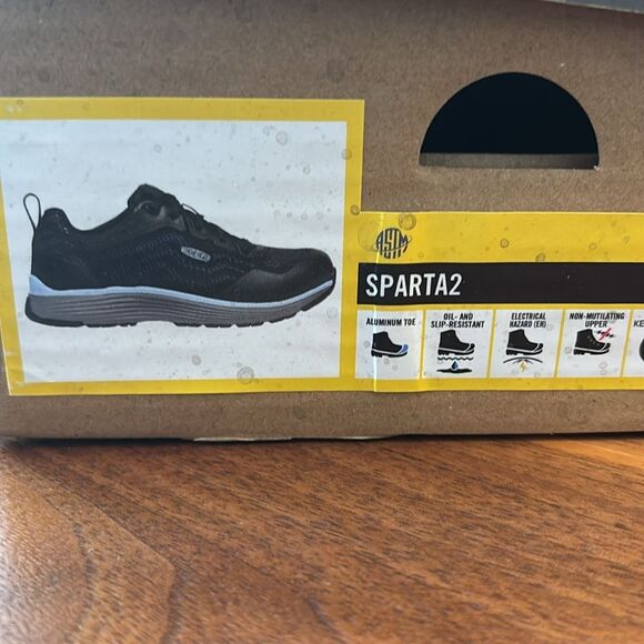 Keen Sparta 2 Blue Black Work Utility Alloy Toe Slip Resistant Size 9.5 - Picture 10 of 11